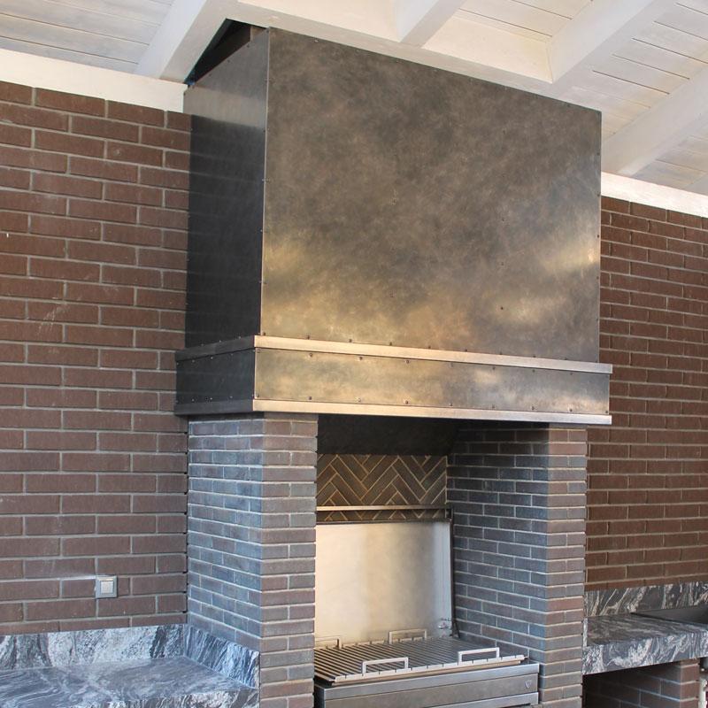 Прямоугольный вытяжной зонт на заказ